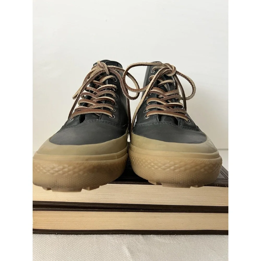 SeaVees Mammoth Boot Sneaker Mens 9 Black Rugged Oil Leather Nice! Durable
